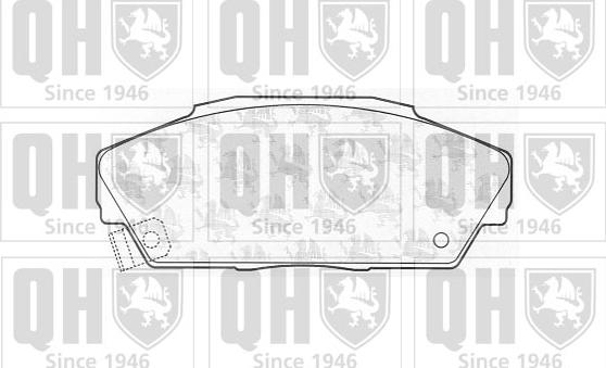 Quinton Hazell BP548 - Brake Pad Set, disc brake autospares.lv