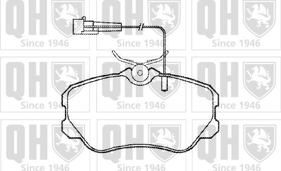 Quinton Hazell BP543 - Brake Pad Set, disc brake autospares.lv