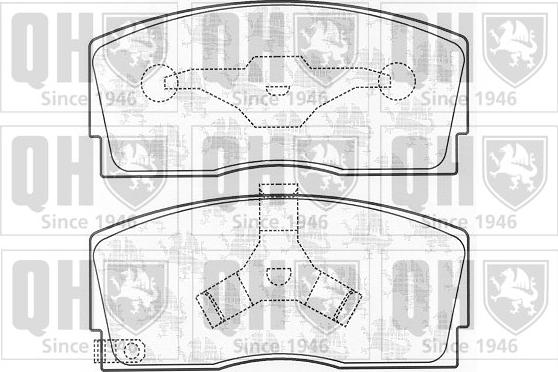 Quinton Hazell BP542 - Brake Pad Set, disc brake autospares.lv