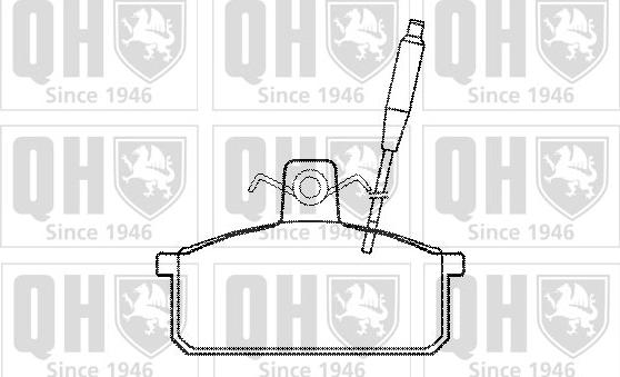 Quinton Hazell BP557 - Brake Pad Set, disc brake autospares.lv