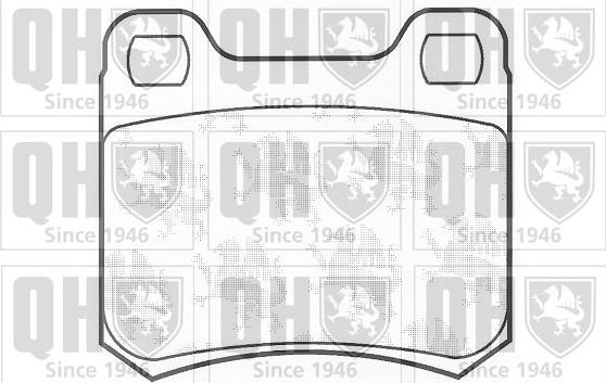 Quinton Hazell BP569 - Brake Pad Set, disc brake autospares.lv