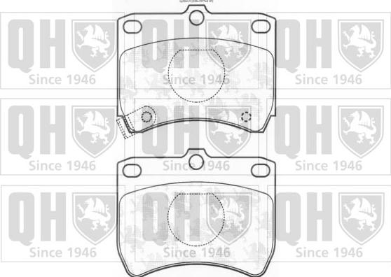 Quinton Hazell BP564 - Brake Pad Set, disc brake autospares.lv