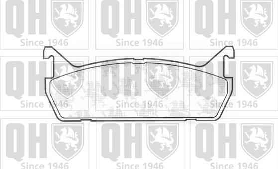 Quinton Hazell BP565 - Brake Pad Set, disc brake autospares.lv