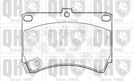 Quinton Hazell BP567 - Brake Pad Set, disc brake autospares.lv
