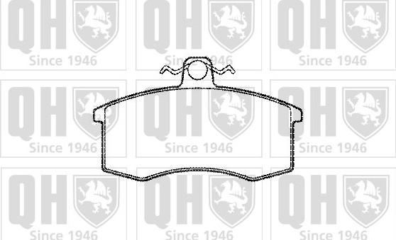 Quinton Hazell BP501 - Brake Pad Set, disc brake autospares.lv