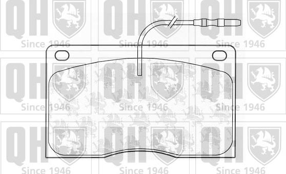 Quinton Hazell BP503 - Brake Pad Set, disc brake autospares.lv