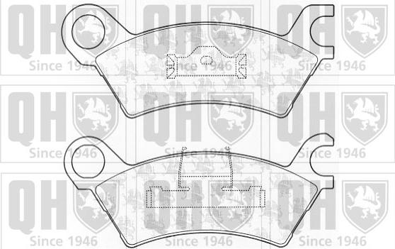 Quinton Hazell BP507 - Brake Pad Set, disc brake autospares.lv