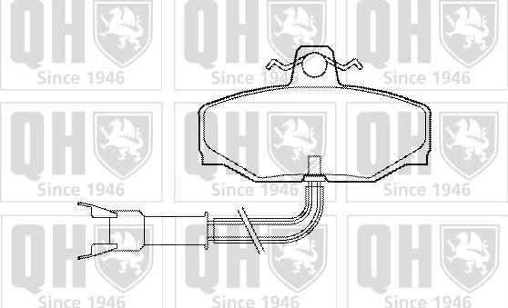 Quinton Hazell BP518 - Brake Pad Set, disc brake autospares.lv