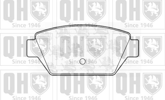 Quinton Hazell BP513 - Brake Pad Set, disc brake autospares.lv