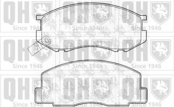 Quinton Hazell BP512 - Brake Pad Set, disc brake autospares.lv