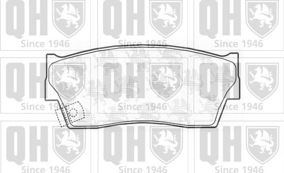 Quinton Hazell BP586 - Brake Pad Set, disc brake autospares.lv