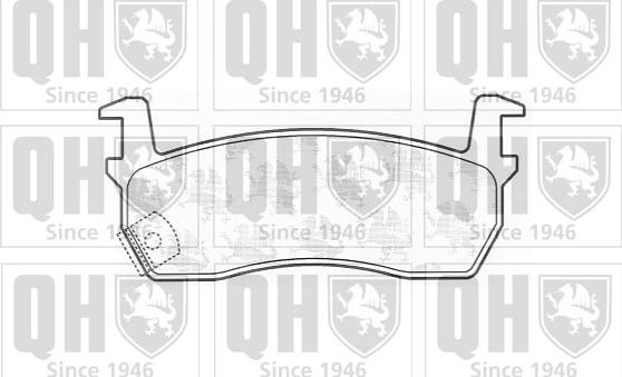 Quinton Hazell BP580 - Brake Pad Set, disc brake autospares.lv