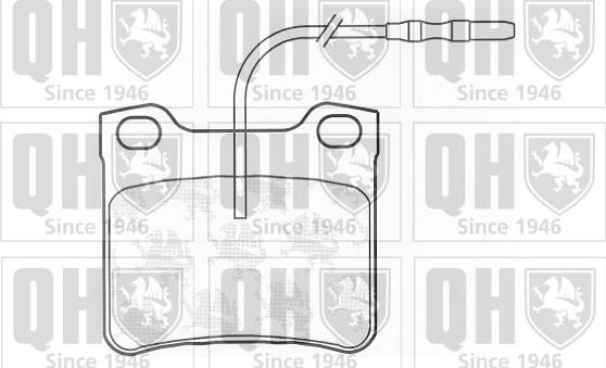 Quinton Hazell BP581 - Brake Pad Set, disc brake autospares.lv