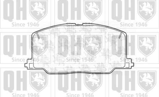 Quinton Hazell BP588 - Brake Pad Set, disc brake autospares.lv