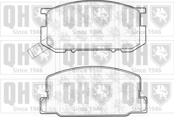 Quinton Hazell BP587 - Brake Pad Set, disc brake autospares.lv