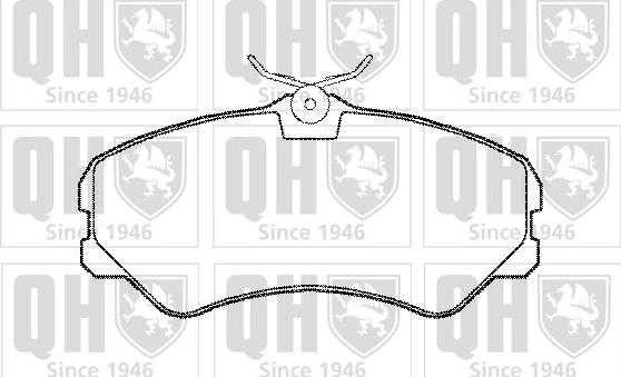 Quinton Hazell BP539 - Brake Pad Set, disc brake autospares.lv