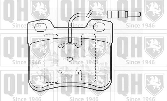 Quinton Hazell BP538 - Brake Pad Set, disc brake autospares.lv