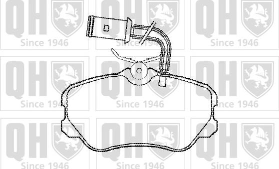 Quinton Hazell BP524 - Brake Pad Set, disc brake autospares.lv