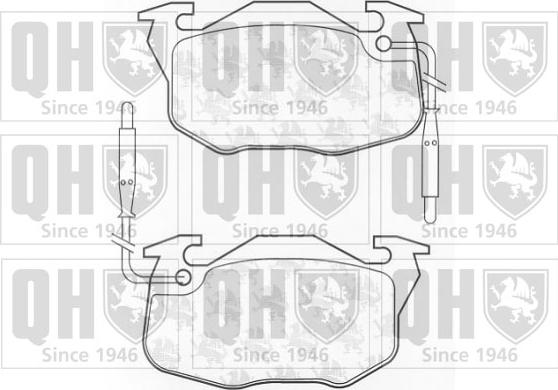 Quinton Hazell BP521 - Brake Pad Set, disc brake autospares.lv