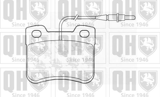 Quinton Hazell BP522 - Brake Pad Set, disc brake autospares.lv