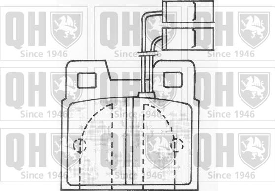 Quinton Hazell BP527 - Brake Pad Set, disc brake autospares.lv