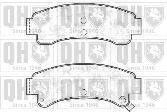Quinton Hazell BP574 - Brake Pad Set, disc brake autospares.lv
