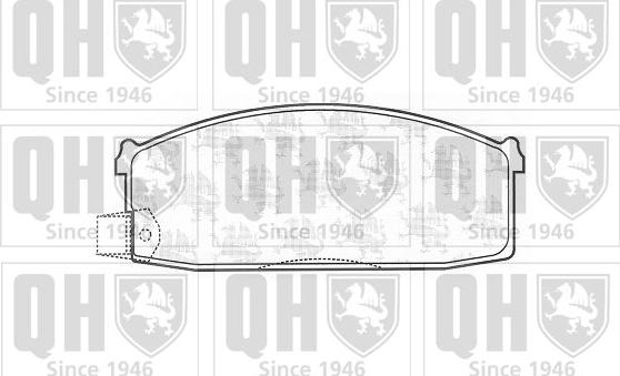 Quinton Hazell BP576 - Brake Pad Set, disc brake autospares.lv