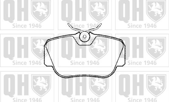 Quinton Hazell BP571 - Brake Pad Set, disc brake autospares.lv