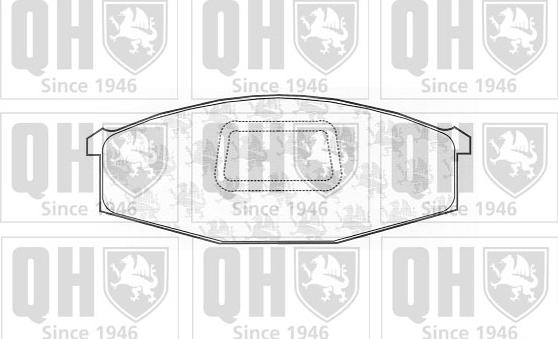 Quinton Hazell BP573 - Brake Pad Set, disc brake autospares.lv