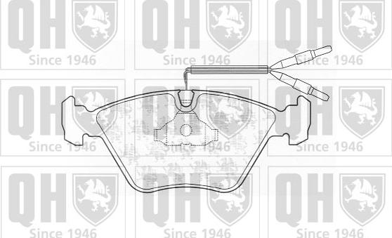 Quinton Hazell BP699 - Brake Pad Set, disc brake autospares.lv