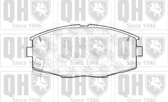 Quinton Hazell BP656 - Brake Pad Set, disc brake autospares.lv