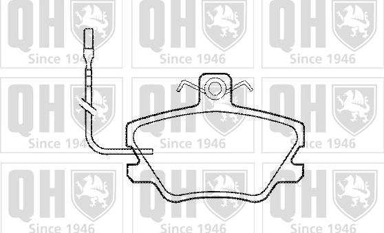 Quinton Hazell BP653 - Brake Pad Set, disc brake autospares.lv