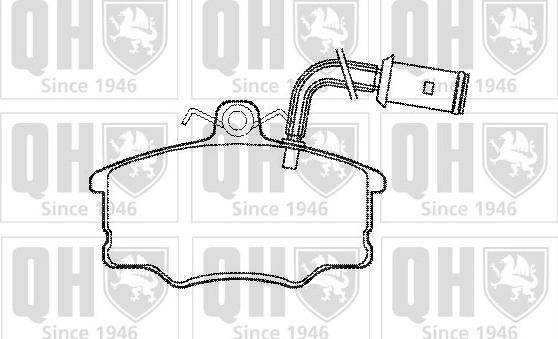 Quinton Hazell BP669 - Brake Pad Set, disc brake autospares.lv