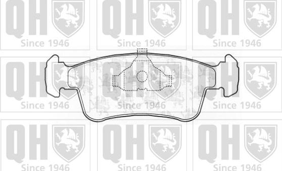 Quinton Hazell BP662 - Brake Pad Set, disc brake autospares.lv