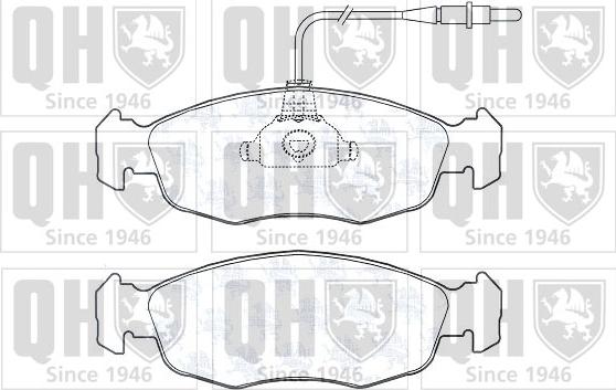 Quinton Hazell BP604 - Brake Pad Set, disc brake autospares.lv