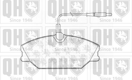 Quinton Hazell BP605 - Brake Pad Set, disc brake autospares.lv