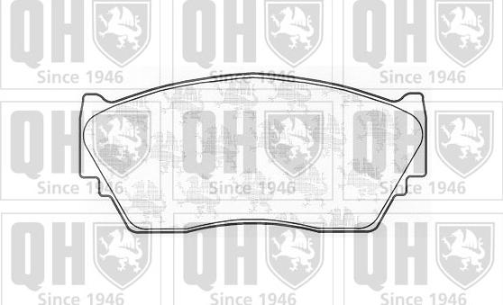 Quinton Hazell BP603 - Brake Pad Set, disc brake autospares.lv