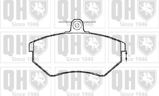 Quinton Hazell BP607 - Brake Pad Set, disc brake autospares.lv