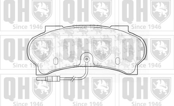 Quinton Hazell BP611 - Brake Pad Set, disc brake autospares.lv