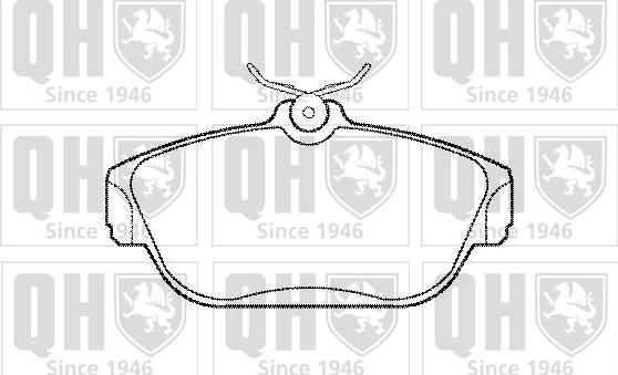 Quinton Hazell BP612 - Brake Pad Set, disc brake autospares.lv