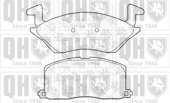 Quinton Hazell BP689 - Brake Pad Set, disc brake autospares.lv