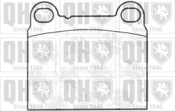 Quinton Hazell BP686 - Brake Pad Set, disc brake autospares.lv