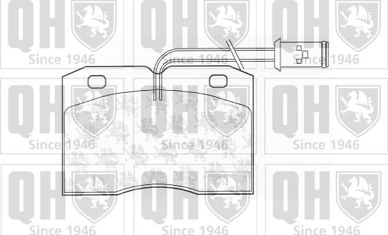 Quinton Hazell BP687 - Brake Pad Set, disc brake autospares.lv