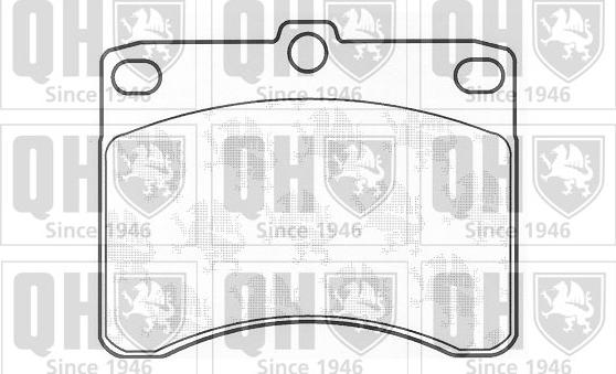 Quinton Hazell BP639 - Brake Pad Set, disc brake autospares.lv