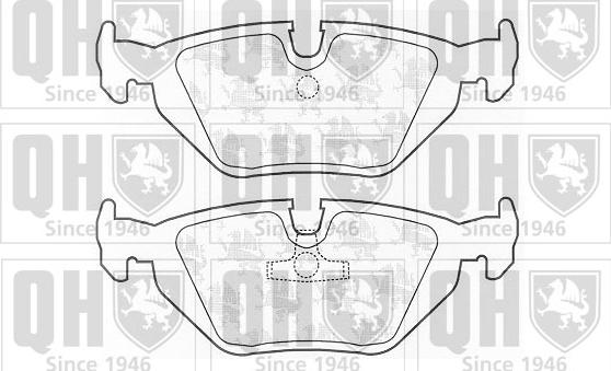 Quinton Hazell BP620 - Brake Pad Set, disc brake autospares.lv