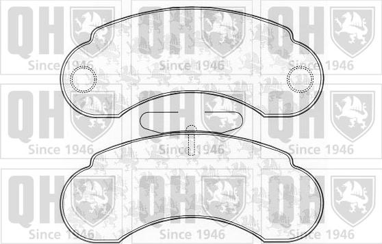 Quinton Hazell BP675 - Brake Pad Set, disc brake autospares.lv