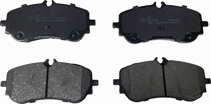 Quinton Hazell BP1948 - Brake Pad Set, disc brake autospares.lv