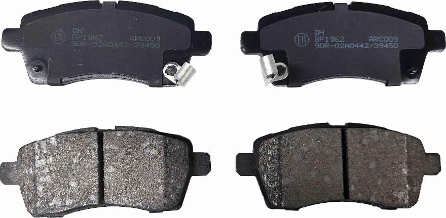 Quinton Hazell BP1962 - Brake Pad Set, disc brake autospares.lv