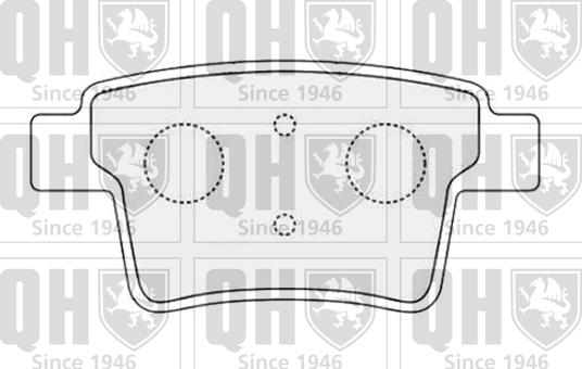 Quinton Hazell BP1499 - Brake Pad Set, disc brake autospares.lv