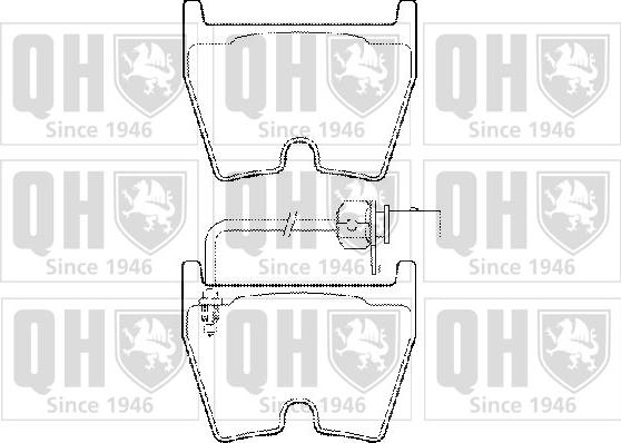 Quinton Hazell BP1491 - Brake Pad Set, disc brake autospares.lv